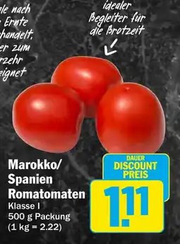 AEZ Marokko/ Spanien Romatomaten Angebot