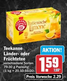 AEZ Teekanne Länder- oder Früchtetee Angebot