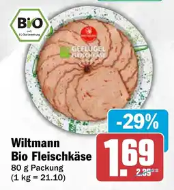 AEZ Wiltmann Bio Fleischkäse Angebot