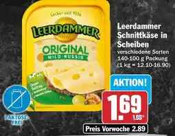 AEZ Leerdammer Schnittkäse in Scheiben Angebot
