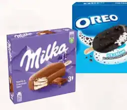 AEZ Milka oder Oreo Eiscreme Multipackungen Angebot