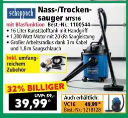 Norma Nass-/Trockensauger NTS16 Angebot