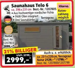 Norma Saunahaus Telo 6 Angebot