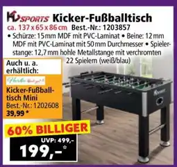 Norma Kicker-Fußballtisch Angebot