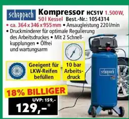 Norma Kompressor HC51V 1.500W, 50l Kessel Angebot