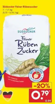 Netto Marken-Discount Südzucker Feiner Rübenzucker Angebot