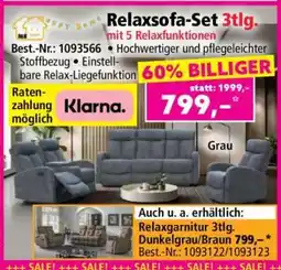 Norma Relaxsofa-Set 3tlg Angebot