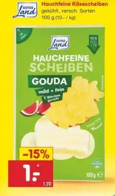Netto Marken-Discount Hauchfeine Käsescheiben Angebot