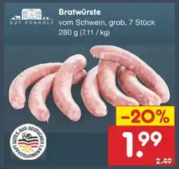 Netto Marken-Discount Bratwürste Angebot