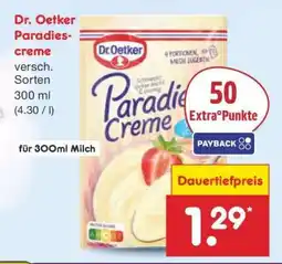Netto Marken-Discount Dr. Oetker Paradies Creme Angebot