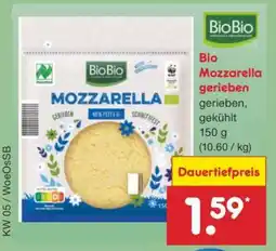 Netto Marken-Discount Bio Mozzarella gerieben Angebot