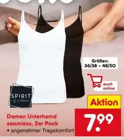 Netto Marken-Discount Damen Unterhemd seamless, 2er Pack Angebot