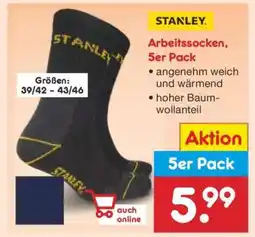 Netto Marken-Discount Arbeitssocken, 5er Pack Angebot