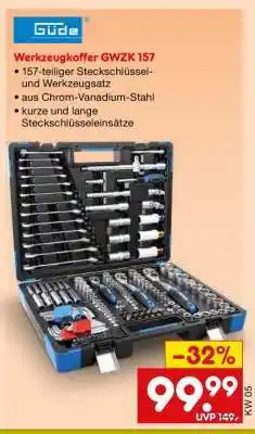 Netto Marken-Discount Werkzeugkoffer GWZK 157 Angebot