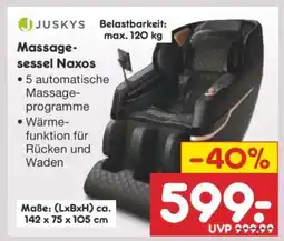 Netto Marken-Discount Massagesessel Naxos Angebot