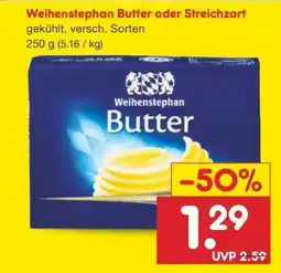 Netto Marken-Discount Weihenstephan Butter oder Streichzart Angebot