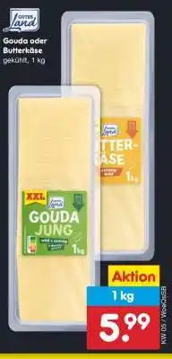 Netto Marken-Discount Gouda oder Butterkäse Angebot