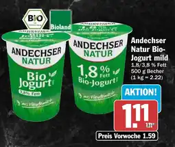 AEZ Andechser Natur Bio- Jogurt mild Angebot