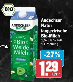 AEZ Andechser Natur längerfrische Bio-Milch Angebot