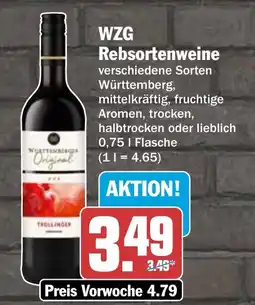 AEZ WZG Rebsortenweine Angebot