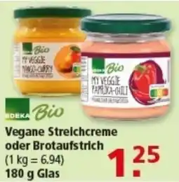 Multi Markt EDEKA Bio Vegane Streichcreme oder Brotaufstrich Angebot