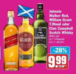 AEZ Johnnie Walker Red, William Grant T.Wood oder Clan Campbell Scotch Whisky Angebot