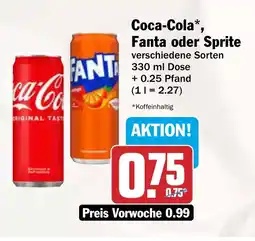 AEZ Coca-Cola, Fanta oder Sprite Angebot