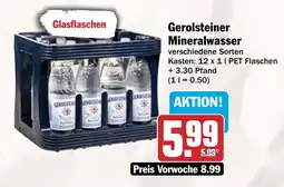 AEZ Gerolsteiner Mineralwasser Angebot
