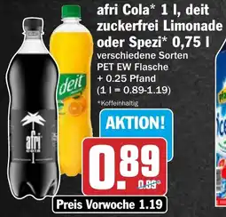 AEZ afri Cola , deit zuckerfrei Limonade oder Spezi Angebot