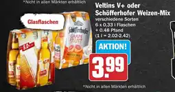 AEZ Veltins V+ oder Schöfferhofer Weizen-Mix Angebot