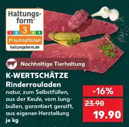 Kaufland K-WERTSCHÄTZE Rinderrouladen Angebot