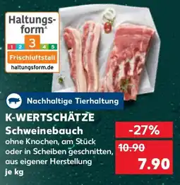 Kaufland K-WERTSCHÄTZE Schweinebauch Angebot