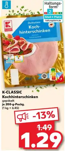 Kaufland K-CLASSIC Kochhinterschinken Angebot