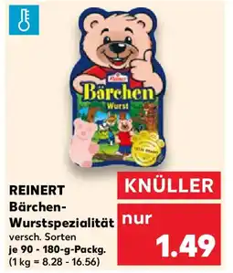 Kaufland REINERT Bärchen- Wurstspezialität Angebot