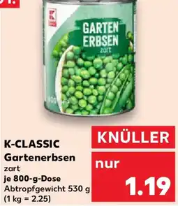 Kaufland K-CLASSIC Gartenerbsen Angebot