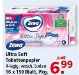 Multi Markt Zewa Ultra Soft Toilettenpapier Angebot