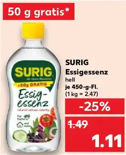 Kaufland SURIG Essigessenz Angebot