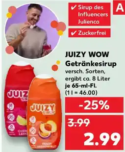 Kaufland JUIZY WOW Getränkesirup Angebot