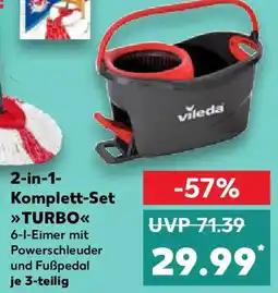 Kaufland vileda 2-in-1- Komplett-Set TURBO Angebot