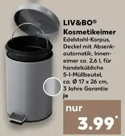Kaufland LIV&BO Kosmetikeimer Angebot