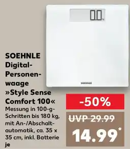Kaufland SOEHNLE Digital- Personenwaage Style Sense Comfort 100 Angebot