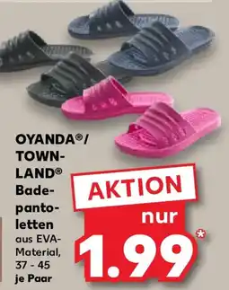 Kaufland OYANDA/ TOWN- LAND Badepantoletten Angebot
