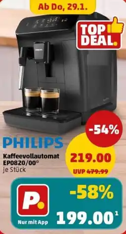 PENNY PHILIPS Kaffeevollautomat Ep0820/00 Angebot