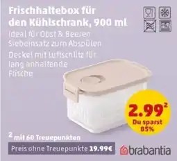 PENNY Frischhaltebox für den Kühlschran Brabantia Angebot