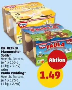 PENNY DR. OETKER Marmorette- Splits oder Paula Pudding Angebot