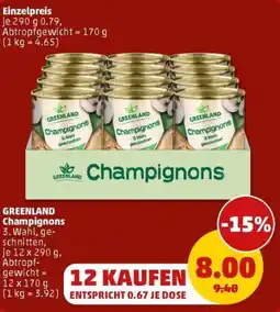PENNY GREENLAND Champignons Angebot