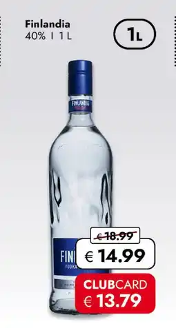 Travel Free Finlandia vodka Angebot