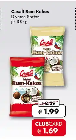 Travel Free Casali original rum-kokos Angebot