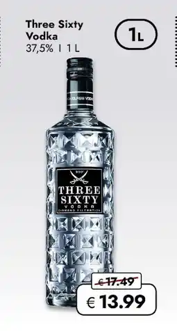 Travel Free Three sixty vodka Angebot