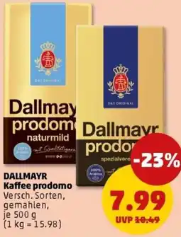 PENNY DALLMAYR Kaffee prodomo Angebot
